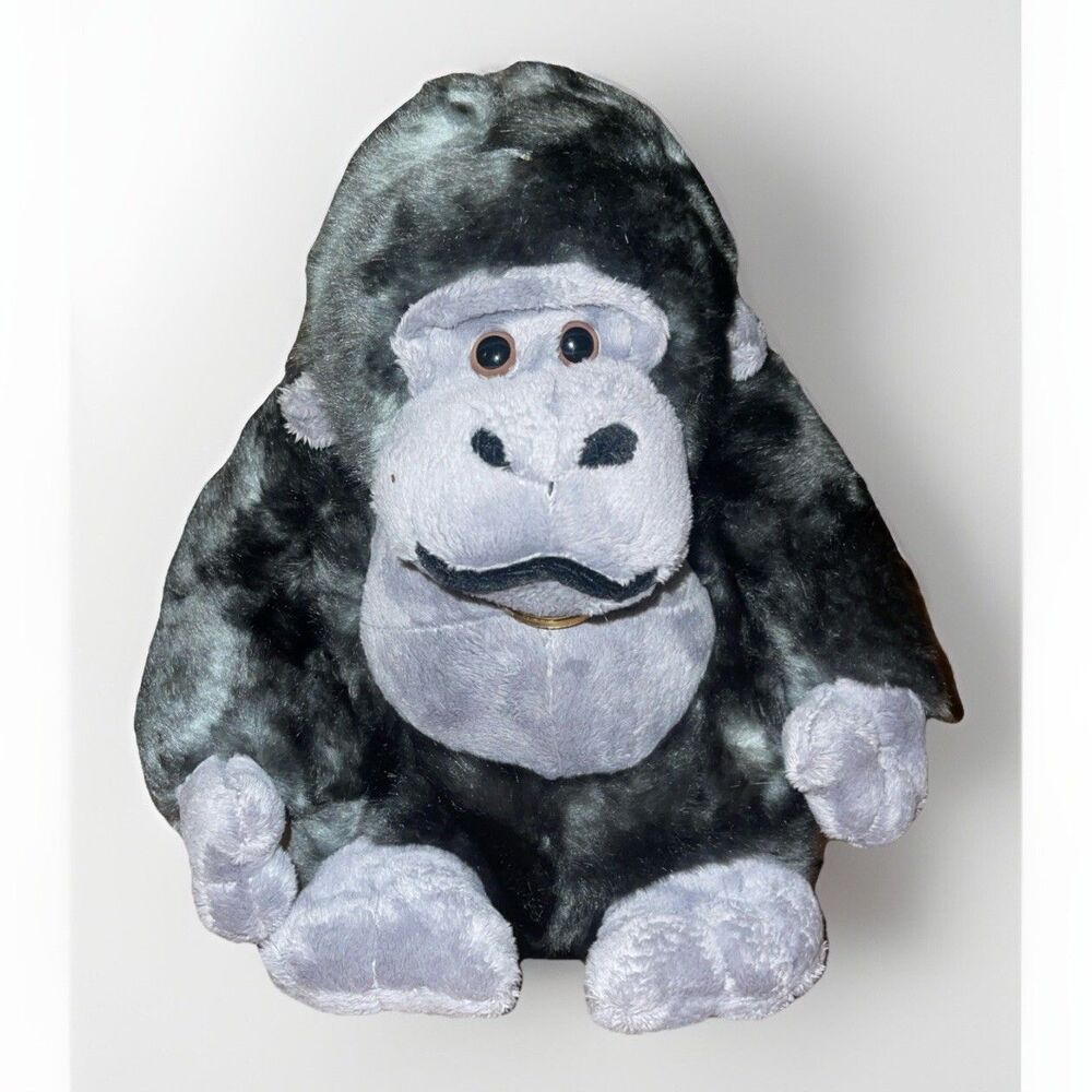 Collectors Choice Silverback Gorilla with  Plush Stuffed Animal 10”